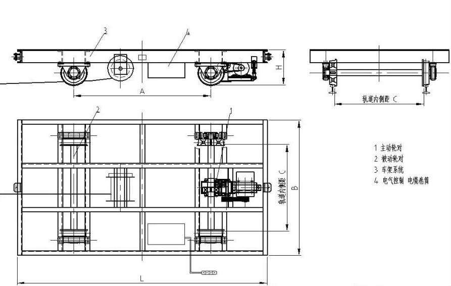 電動平車產(chǎn)品平面圖紙 
